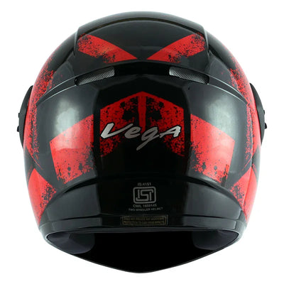 Vega Cliff Adventure Black Red Helmet - Biker.Store - www.biker.store