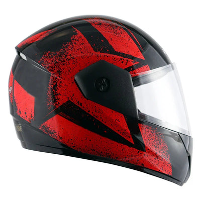 Vega Cliff Adventure Black Red Helmet - Biker.Store - www.biker.store