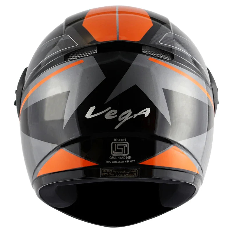 Vega Cliff Pioneer Black Orange Helmet - Biker.Store - www.biker.store