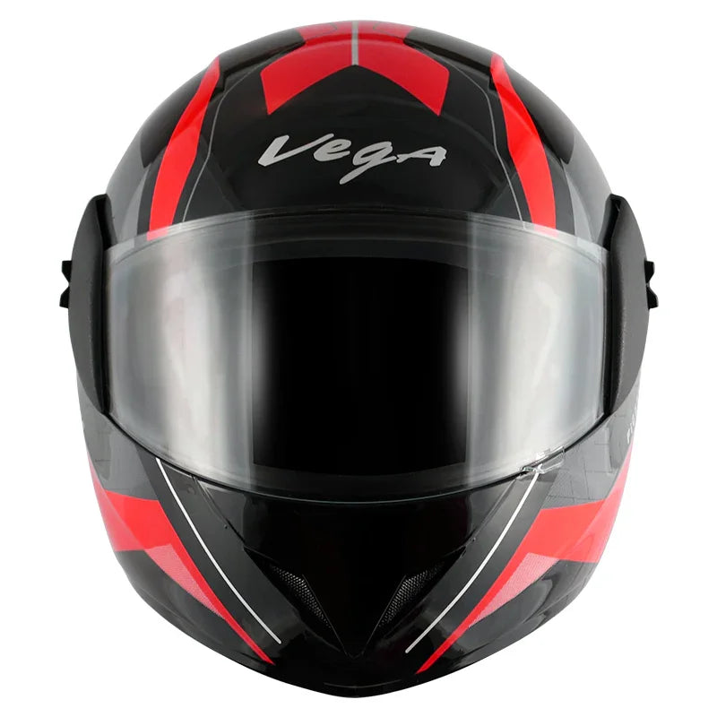 Vega Cliff Pioneer Black Red Helmet - Biker.Store - www.biker.store
