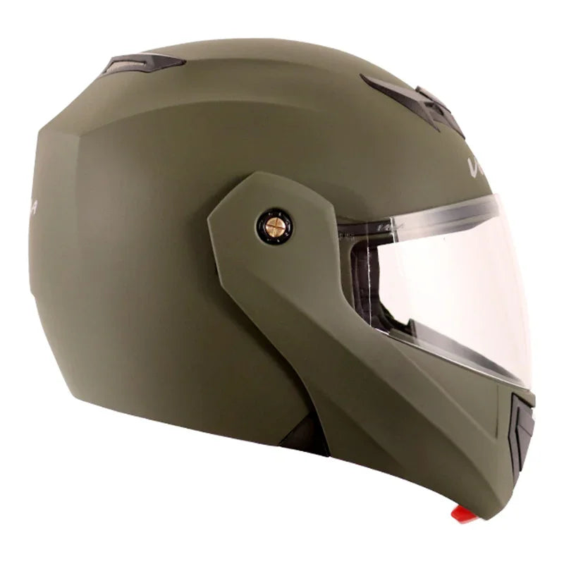 Vega Crux Dx Dull Battle Green Helmet - Biker.Store - www.biker.store