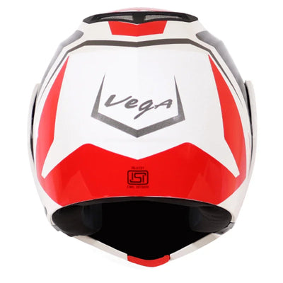 Vega Crux Dx Checks White Red Helmet - Biker.Store - www.biker.store