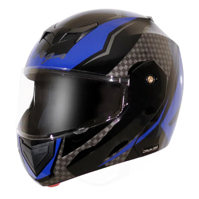 Vega Crux Dx Checks Black Blue Helmet - Biker.Store - www.biker.store