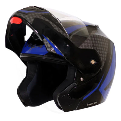 Vega Crux Dx Checks Black Blue Helmet - Biker.Store - www.biker.store