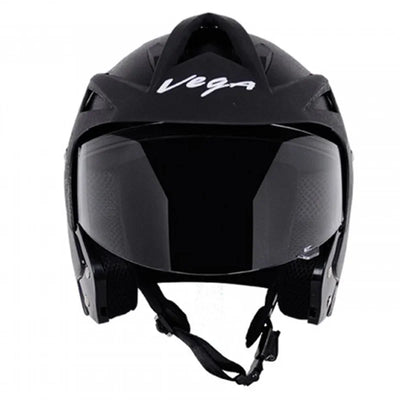 Vega Crux Open Face Black Helmet - Biker.Store - www.biker.store