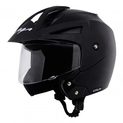 Vega Crux Open Face Black Helmet - Biker.Store - www.biker.store