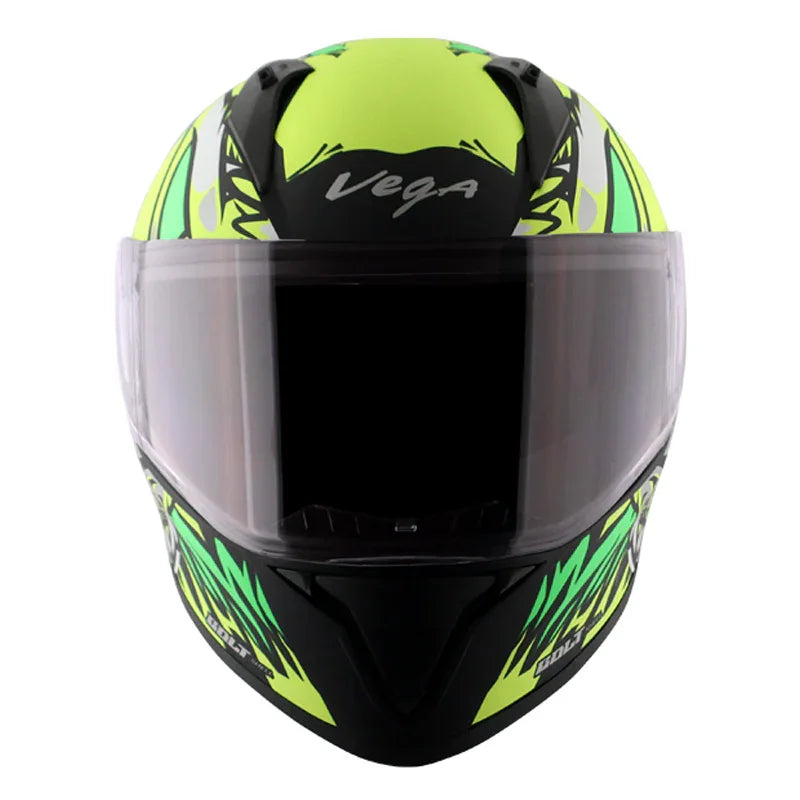Vega Bolt Bunny Dull Black Neon Yellow Helmet - Biker.Store - www.biker.store