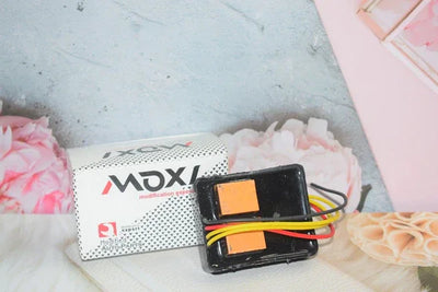 Moxi Hazard Flasher Box Type with Switch Universal Bike Hazard LED Flasher, 18 Different Patterns Flasher for All Bikes, Set of 1, Black - Biker.Store - www.biker.store