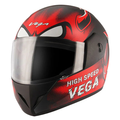 Vega Cliff Devil Black Red Helmet - Biker.Store - www.biker.store