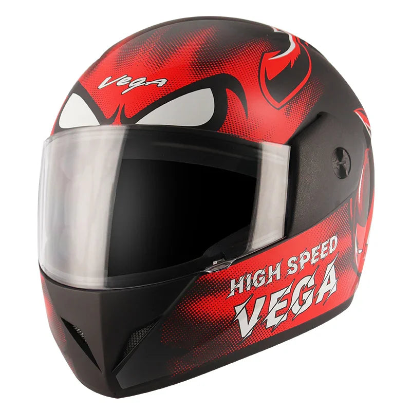Vega Cliff Devil Black Red Helmet - Biker.Store - www.biker.store