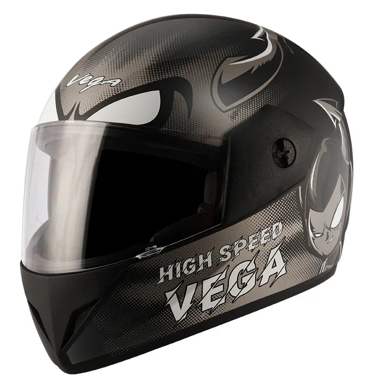 Vega Cliff Devil Black Grey Helmet - Biker.Store - www.biker.store