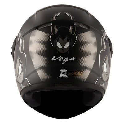 Vega Cliff Devil Black Grey Helmet - Biker.Store - www.biker.store