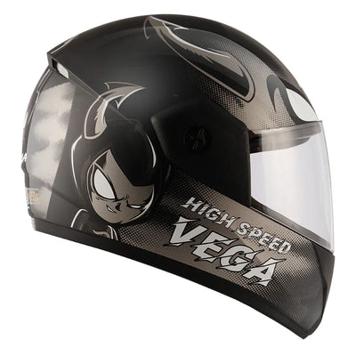 Vega Cliff Devil Black Grey Helmet - Biker.Store - www.biker.store
