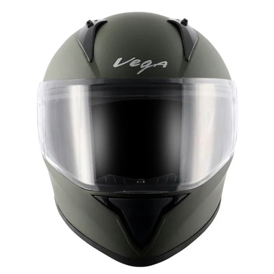 Vega Bolt Dull Battle Green Helmet - Biker.Store - www.biker.store