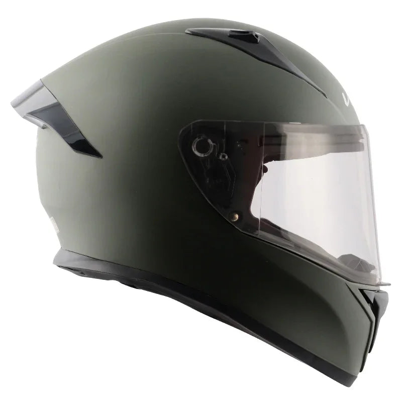 Vega Bolt Dull Battle Green Helmet - Biker.Store - www.biker.store
