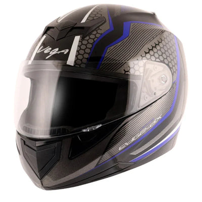Vega Edge DX Blast Black Blue Helmet - Biker.Store - www.biker.store