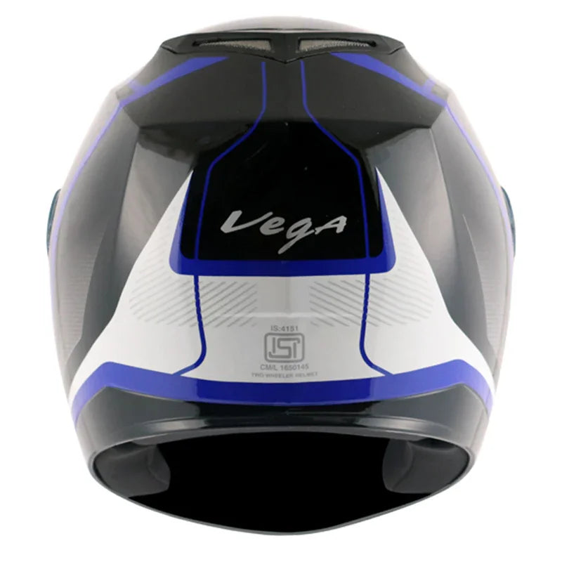 Vega Edge DX Blast Black Blue Helmet - Biker.Store - www.biker.store