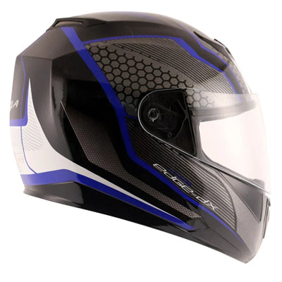 Vega Edge DX Blast Black Blue Helmet - Biker.Store - www.biker.store