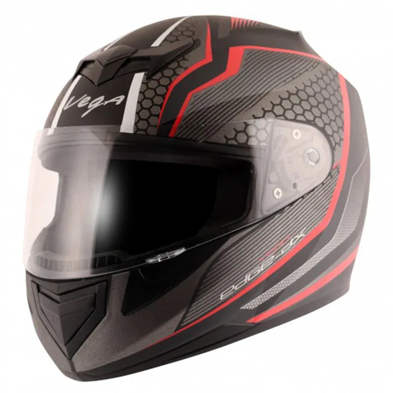 Vega Edge DX Blast Black Red Helmet - Biker.Store - www.biker.store