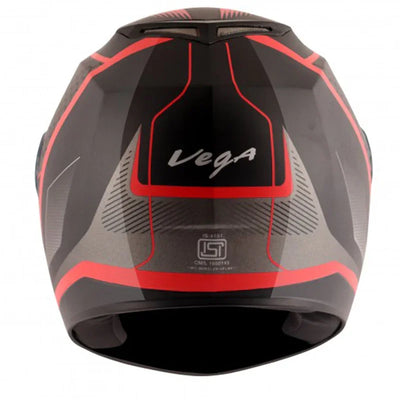 Vega Edge DX Blast Black Red Helmet - Biker.Store - www.biker.store