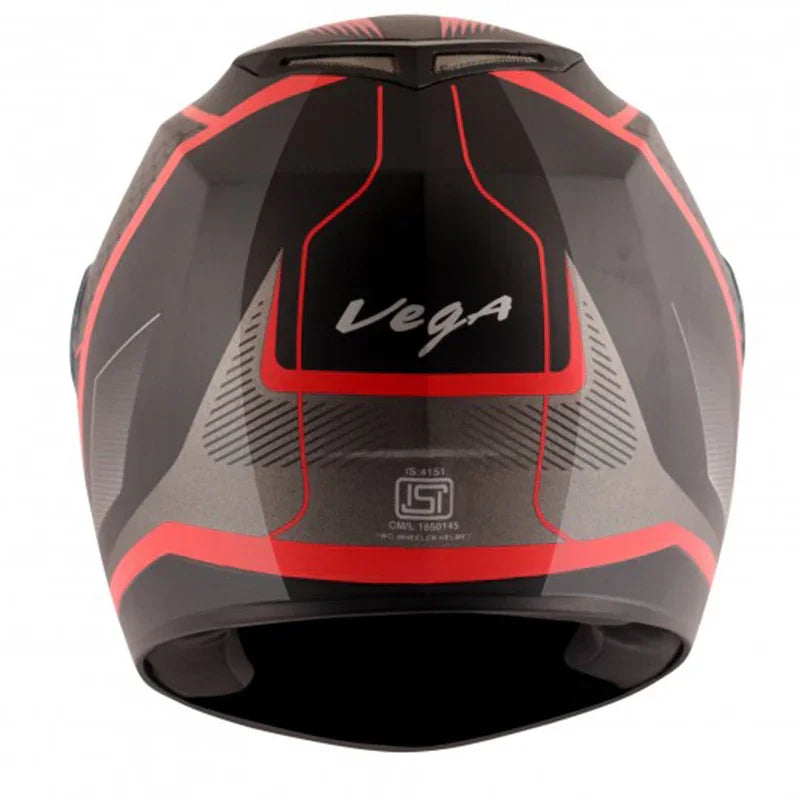 Vega Edge DX Blast Black Red Helmet - Biker.Store - www.biker.store