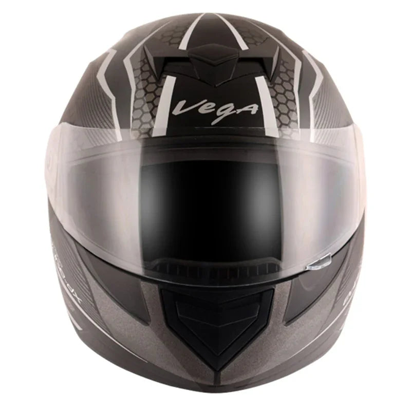Vega Edge DX Blast Black Silver Helmet - Biker.Store - www.biker.store