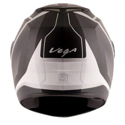 Vega Edge DX Blast Black Silver Helmet - Biker.Store - www.biker.store
