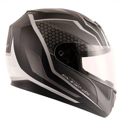 Vega Edge DX Blast Black Silver Helmet - Biker.Store - www.biker.store