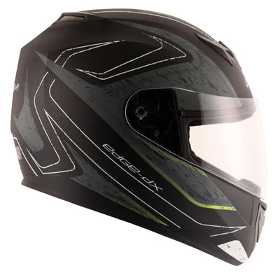 Vega Edge DX Crystal Dull Black Silver Helmet - Biker.Store - www.biker.store