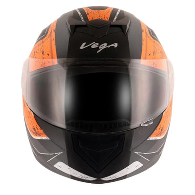 Vega Edge DX Crystal Black Orange Helmet - Biker.Store - www.biker.store