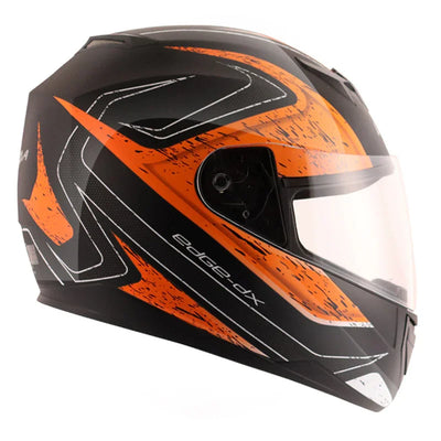 Vega Edge DX Crystal Black Orange Helmet - Biker.Store - www.biker.store