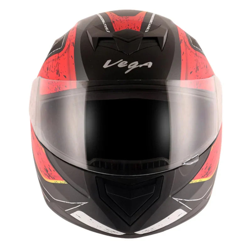 Vega Edge DX Crystal Black Red Helmet - Biker.Store - www.biker.store