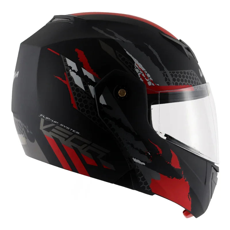 Vega Crux Dx Flex Dull Black Red Helmet - Biker.Store - www.biker.store