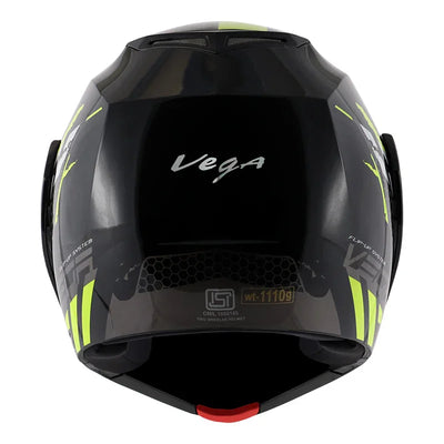 Vega Crux Dx Flex Black Neon Yellow Helmet - Biker.Store - www.biker.store