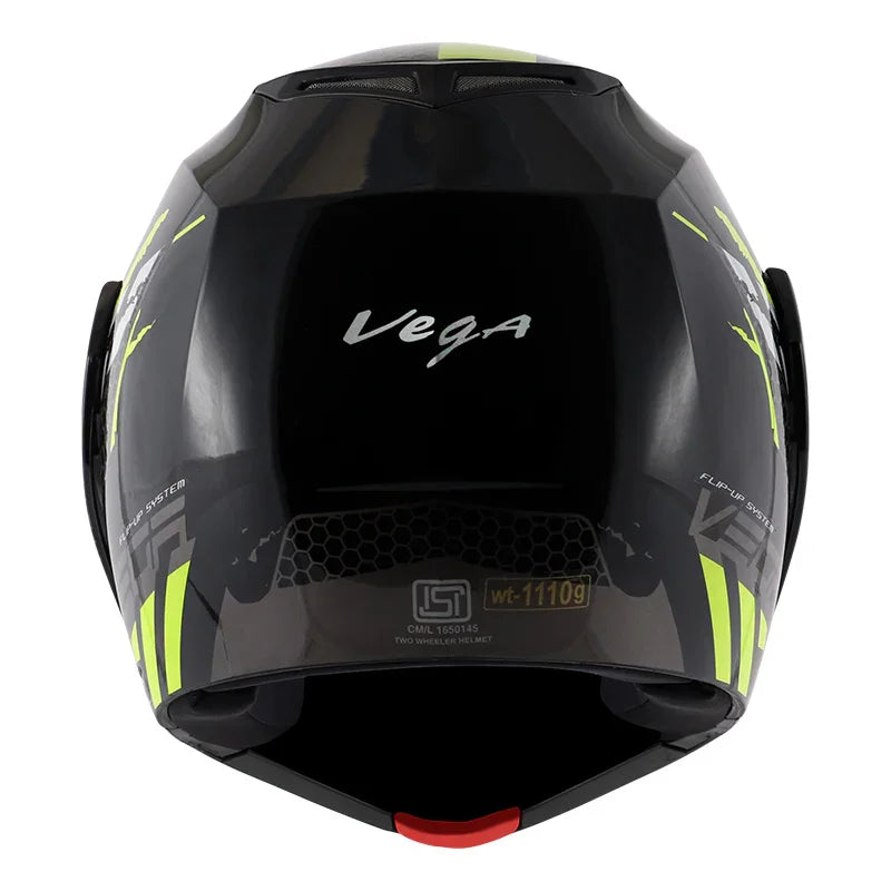 Vega Crux Dx Flex Black Neon Yellow Helmet - Biker.Store - www.biker.store