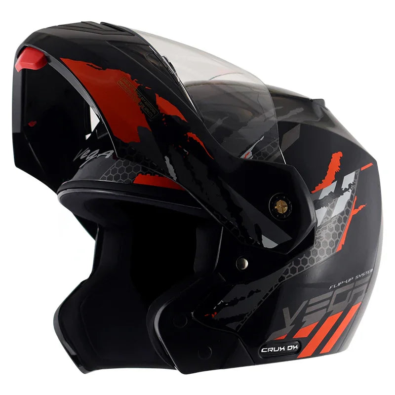 Vega Crux Dx Flex Black Orange Helmet - Biker.Store - www.biker.store