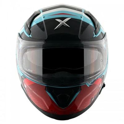 Axor APEX HEX-2 HEX BLUE RED Helmet - Biker.Store - www.biker.store
