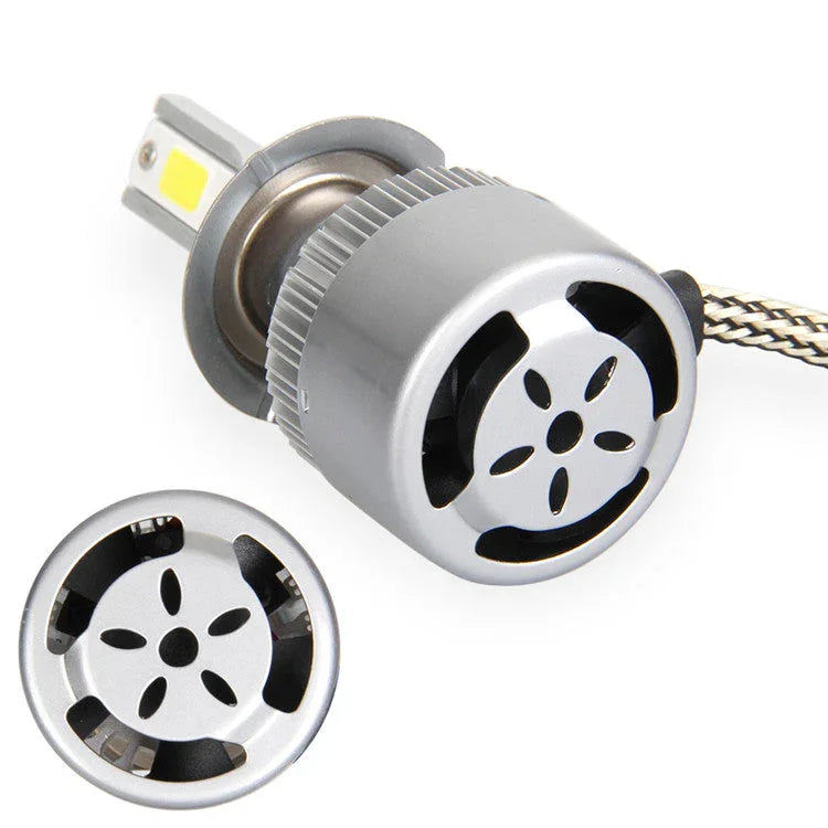 C6 ORIGINAL Single Pc For Bike 6500K LED Headlight Conversion Bulb 72W H4 - SINGLE Pc For Bike (White) Type H4 - Biker.Store - www.biker.store