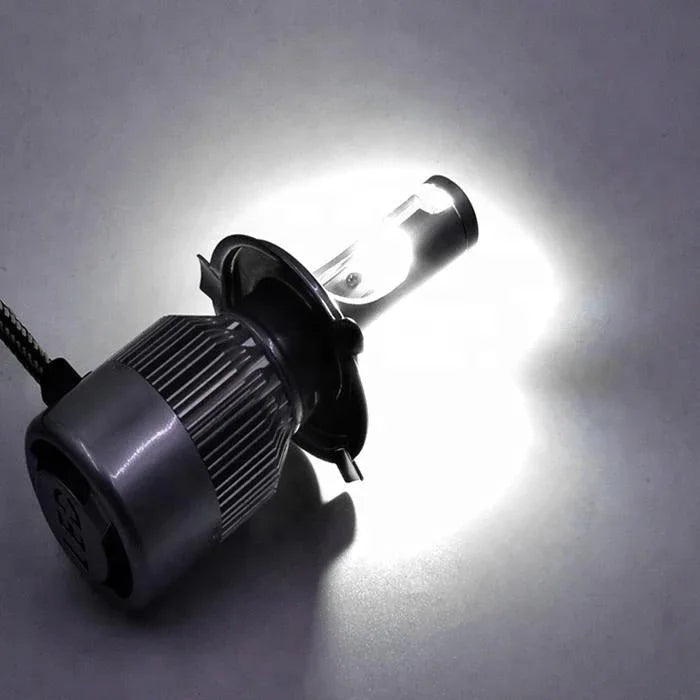 C6 ORIGINAL Single Pc For Bike 6500K LED Headlight Conversion Bulb 72W H4 - SINGLE Pc For Bike (White) Type H4 - Biker.Store - www.biker.store