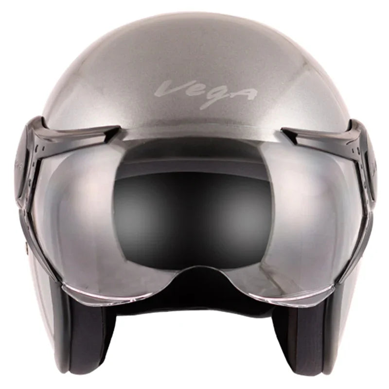 Vega JET W/Visor Anthracite Helmet - Biker.Store - www.biker.store
