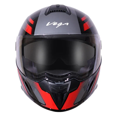 Vega Ryker D/V Diamond Black Red Helmet - Biker.Store - www.biker.store