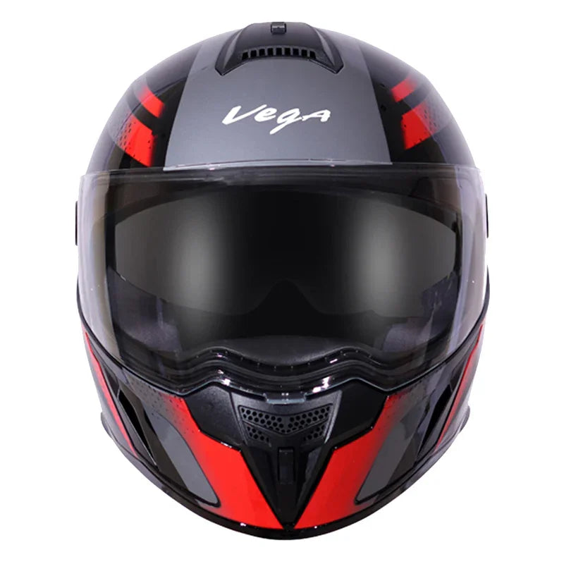 Vega Ryker D/V Diamond Black Red Helmet - Biker.Store - www.biker.store