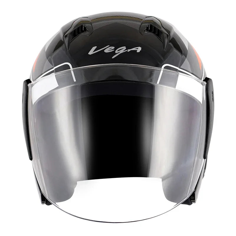 Vega Lark Legend Black Orange Helmet - Biker.Store - www.biker.store