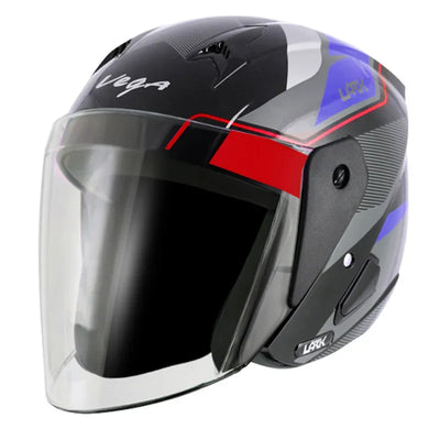 Vega Lark Legend Black Blue Helmet - Biker.Store - www.biker.store