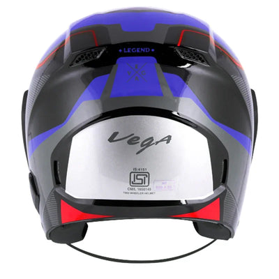 Vega Lark Legend Black Blue Helmet - Biker.Store - www.biker.store