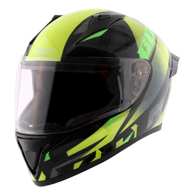 Vega Bolt Macho Black Neon Yellow Helmet - Biker.Store - www.biker.store