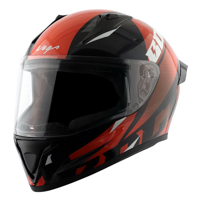 Vega Bolt Macho Black Orange Helmet - Biker.Store - www.biker.store