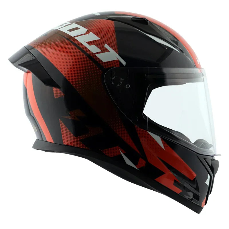 Vega Bolt Macho Black Orange Helmet - Biker.Store - www.biker.store