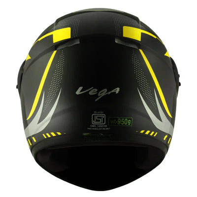Vega Cliff Styler Black Neon Yellow Helmet - Biker.Store - www.biker.store