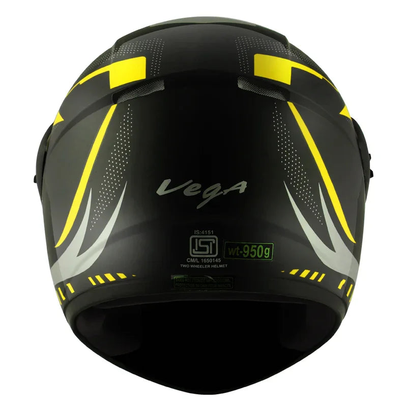 Vega Cliff Styler Black Neon Yellow Helmet - Biker.Store - www.biker.store
